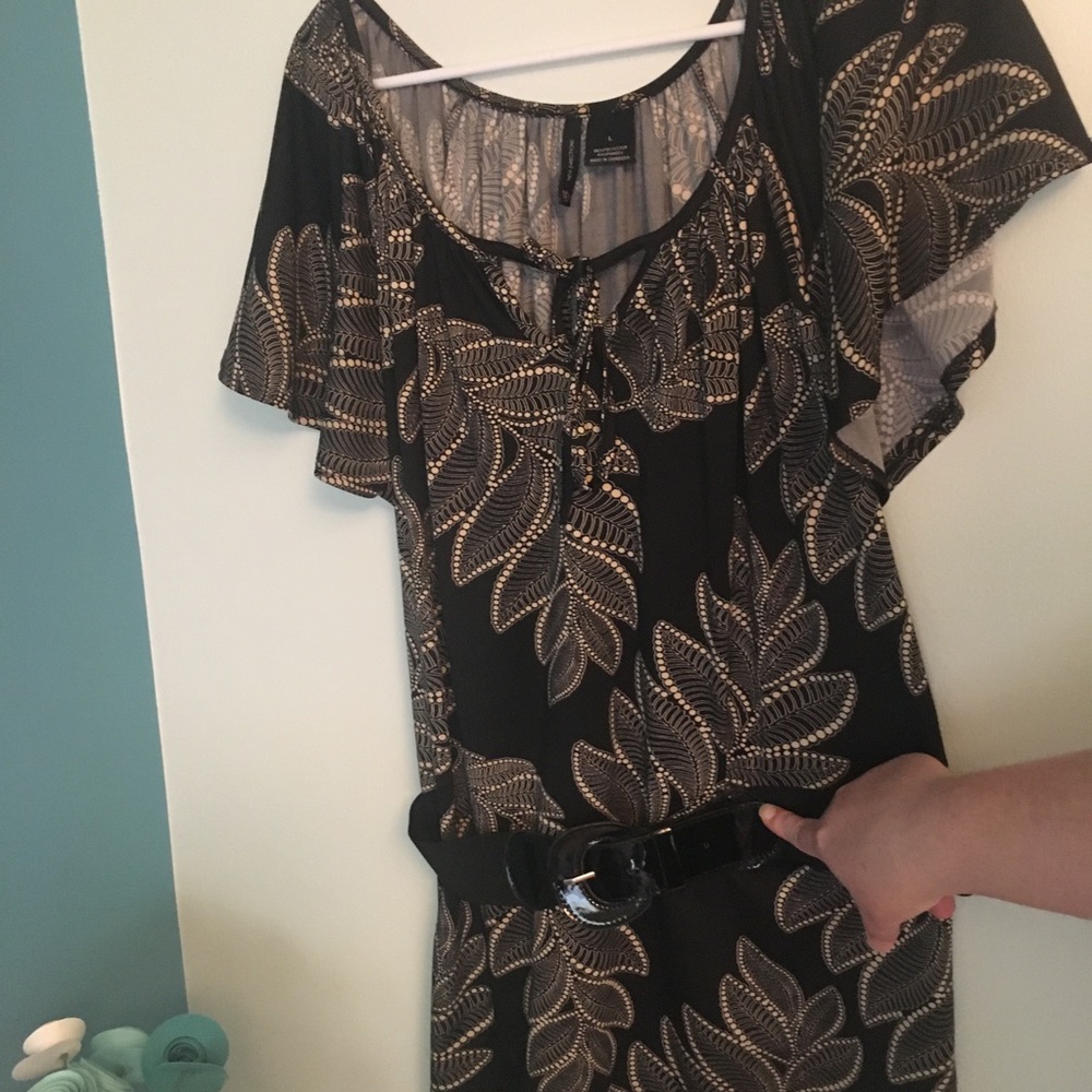 New Directions belted tunic shirt large